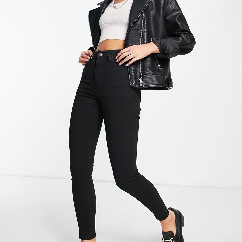 TopShop Jaime black skinny jeans